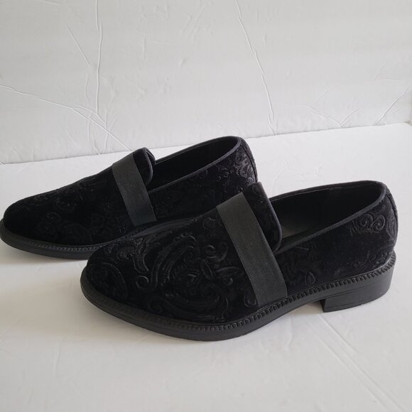 Bruno Marc Dress Shoes Velvet Loafers Mens Size 6.5 Slip On Black - Picture 6 of 15